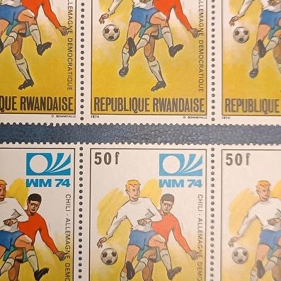 تمبر فوتبال جام جهانی 1974 آلمان غربی