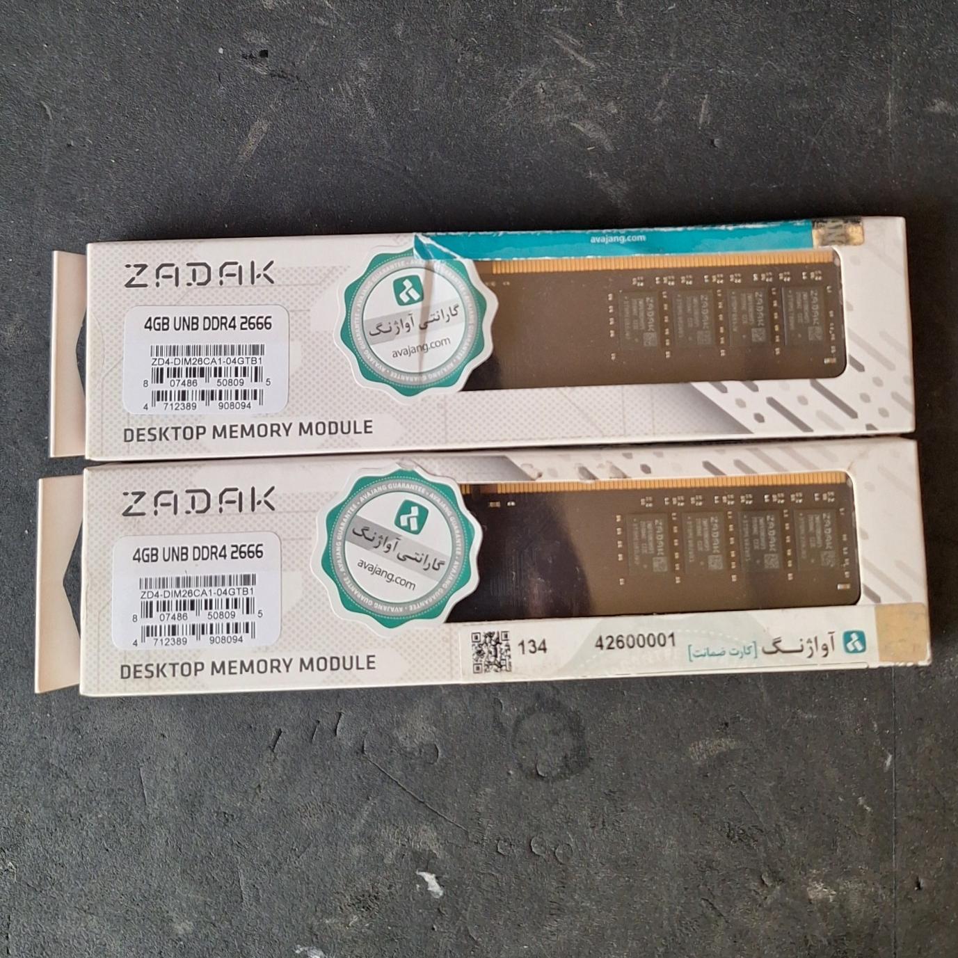 رو کامپیوتر زاداک DDR4