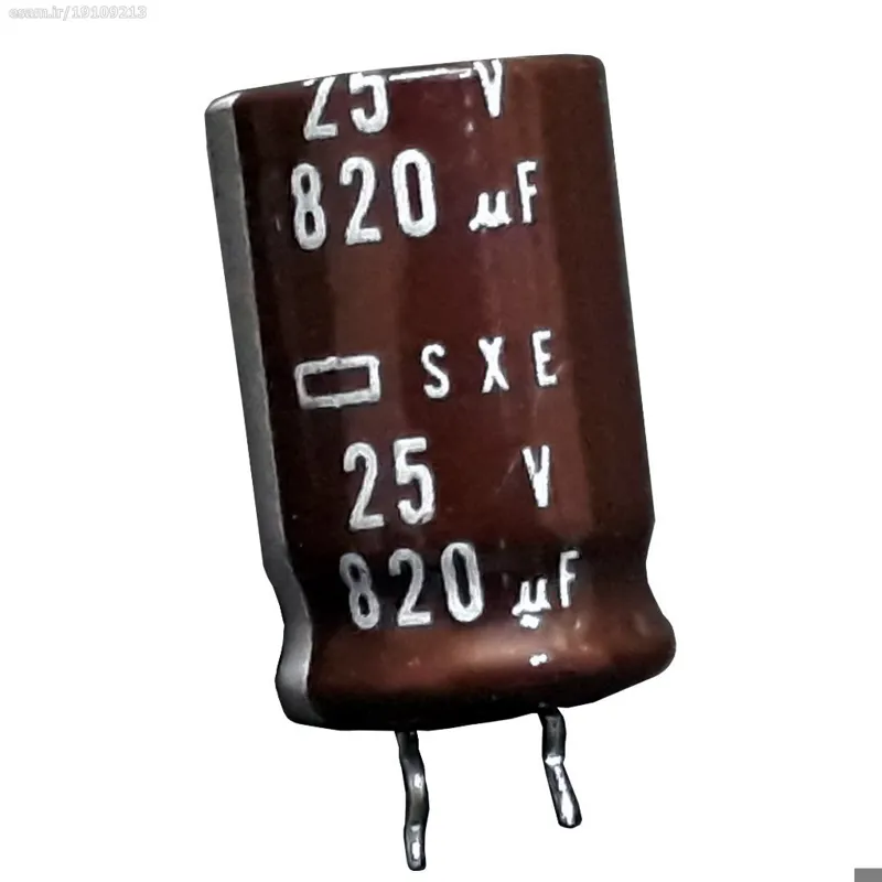 خازن الکترولیت ژاپنی 820µF/25v پک 50 عددی
