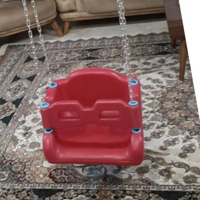 تاب پلی اتیلن قرمز با 9 متر زنجیر فلزی