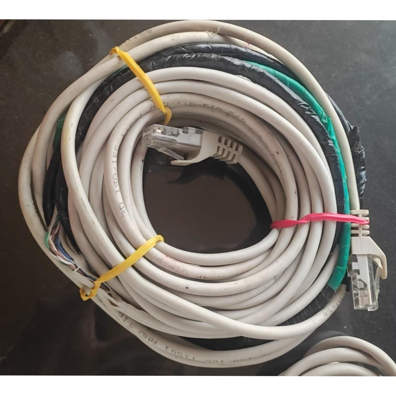 کابل شبکه Lan Cat 5e ده متری و Cat 5 یک متری