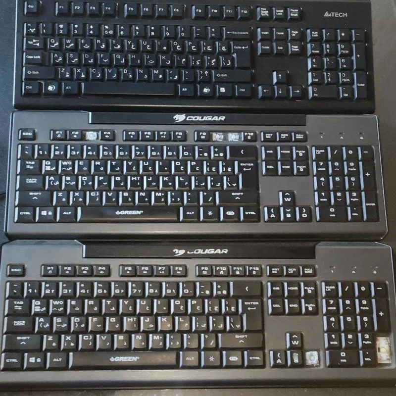 صفحه کلید Cougar 200K (دو عدد) و A4Tech GK-85