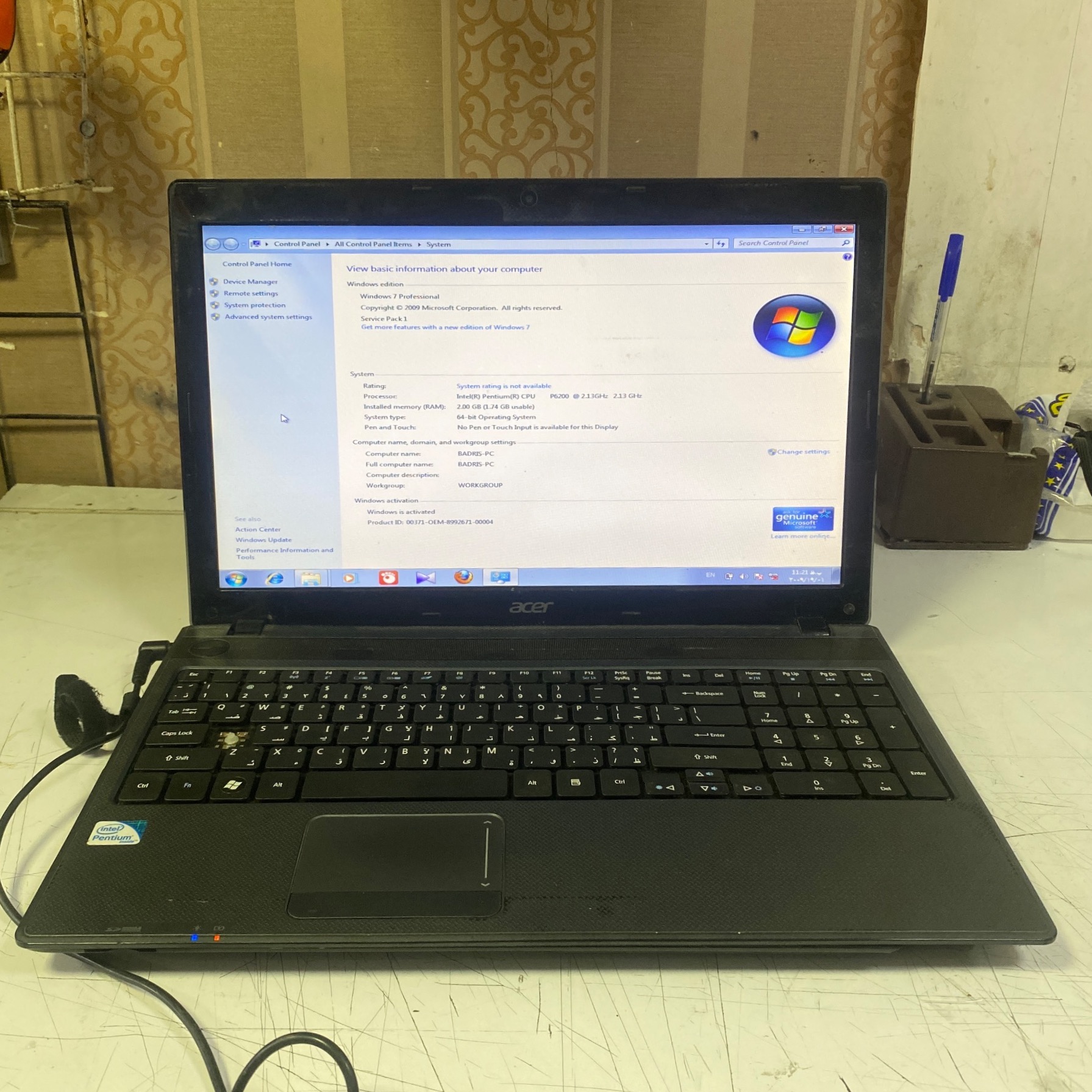لپ تاپ ایسر acer aspire 5733