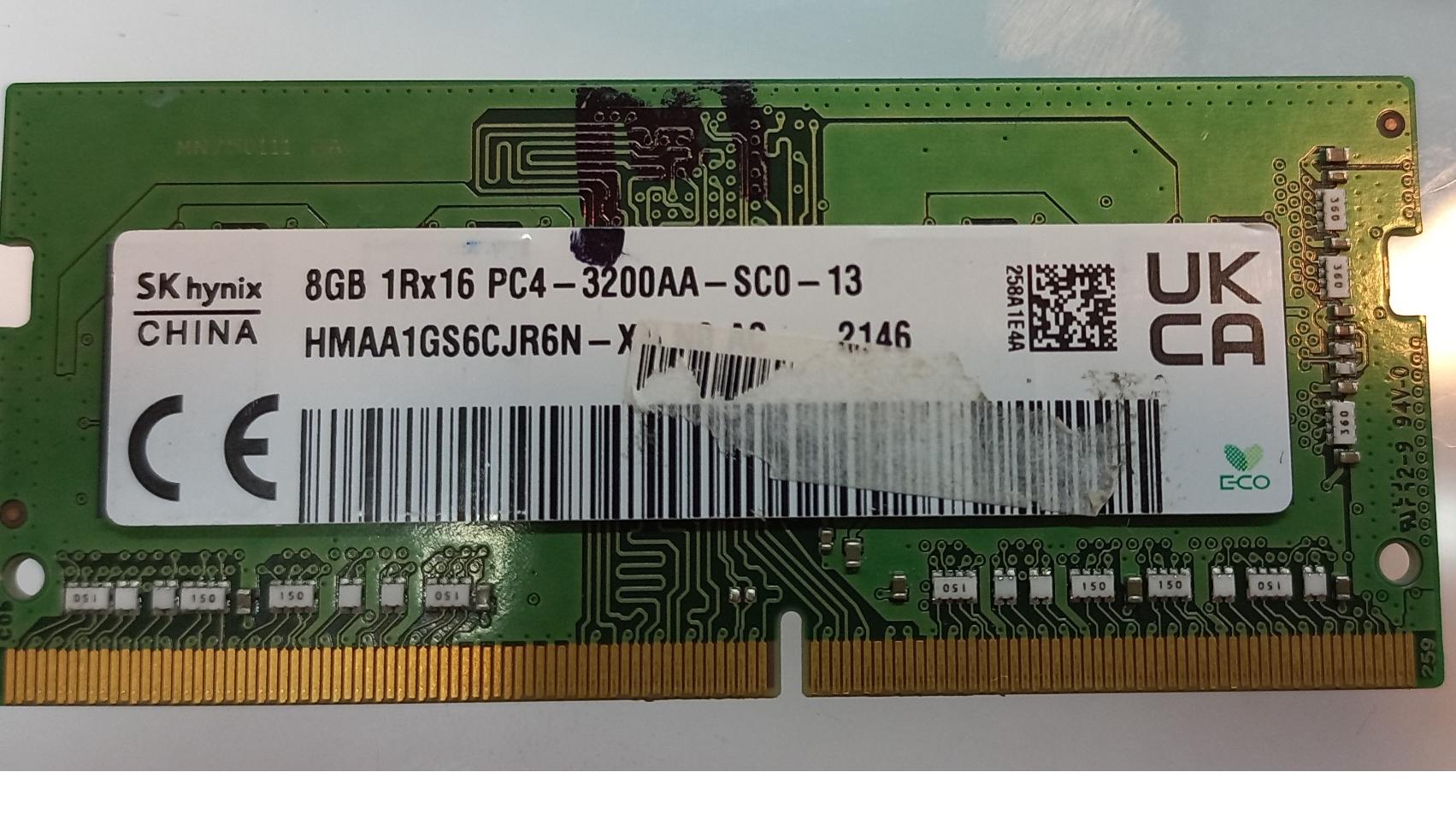 رم لپ تاپ SKYHUNIX 8GB DDR4 3200mhz