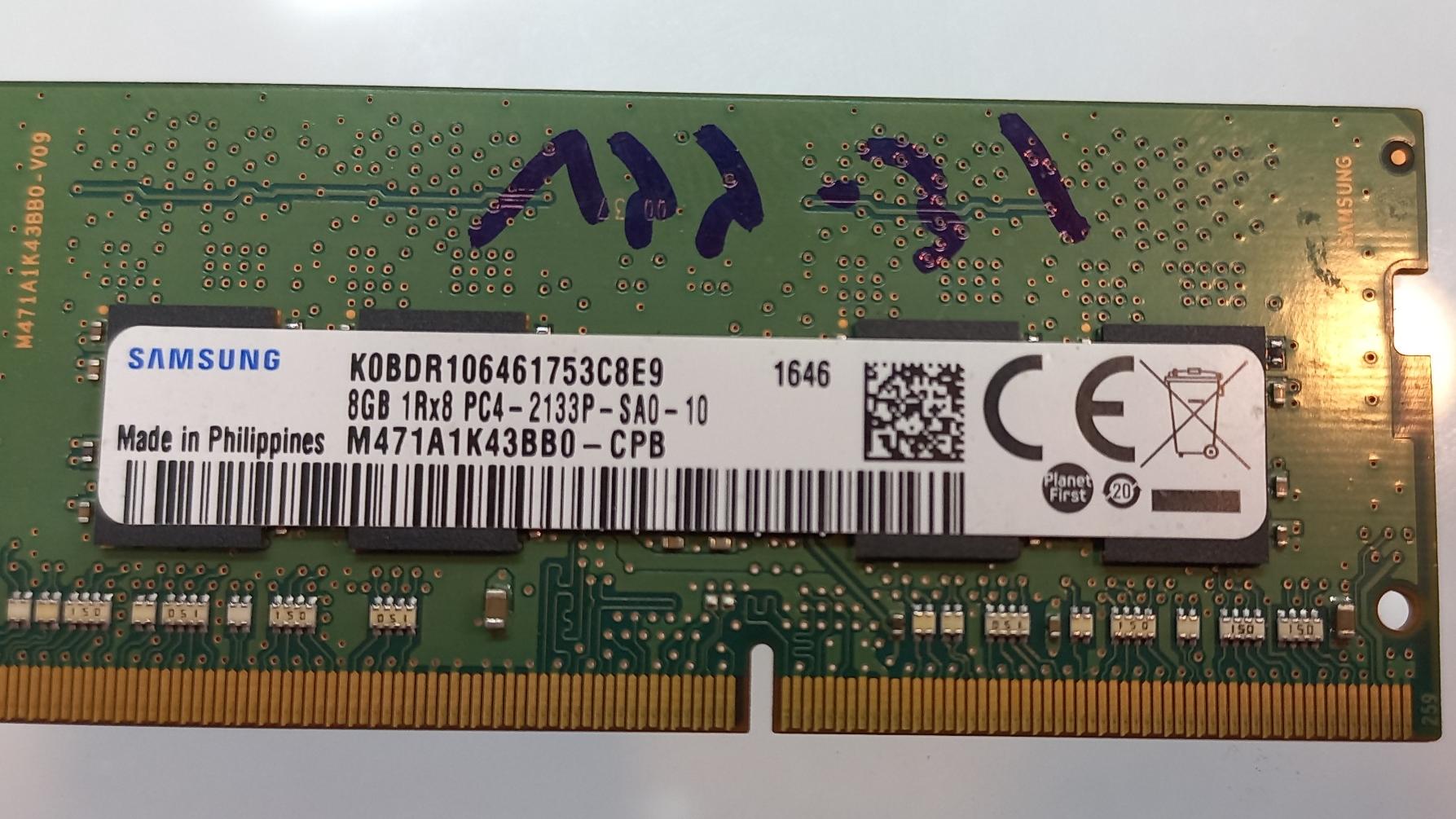 رم لپ تاپ SAMSUNG 8G DDR4 2133MHZ