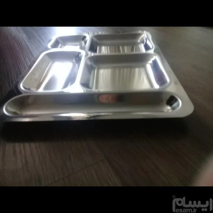 فقط سینی بزرگ استیل سلف سرویس