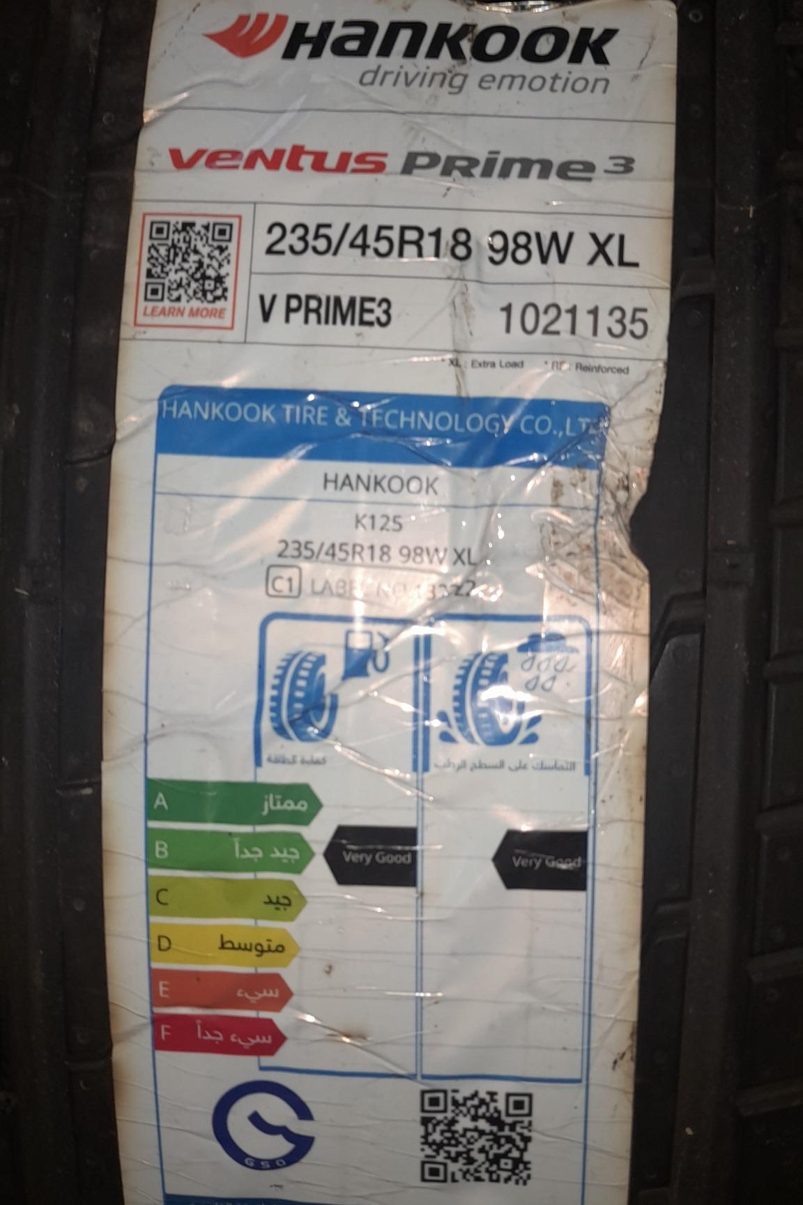 هانکوک کره 235/45/18  XL98W