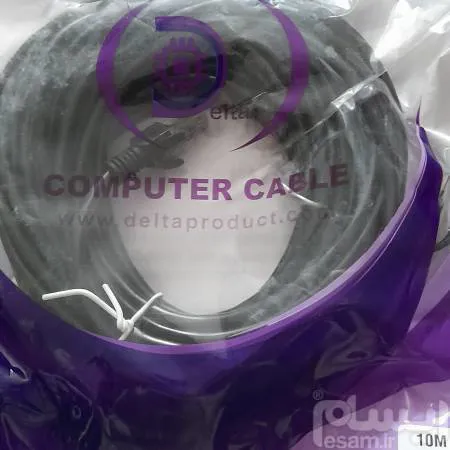 کابل شبکه 10 متری برند   cat 5 e   DELTA