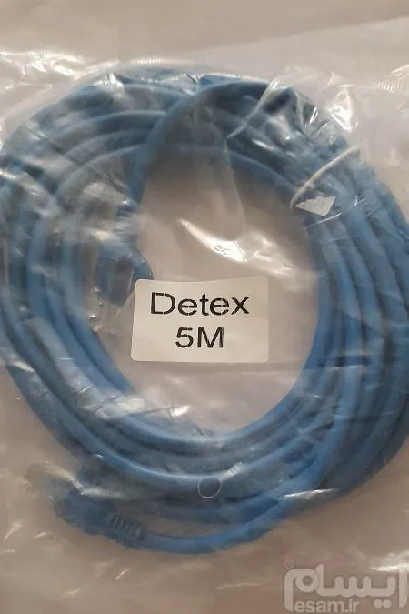 کابل شبکه 5 متری cat 5 e Detex