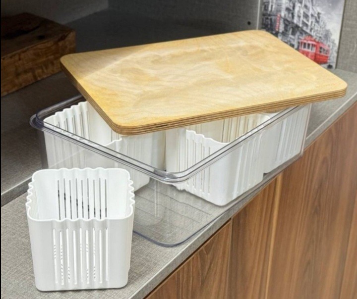 باکس بزرگ 6 خانه متحرک درب چوبی