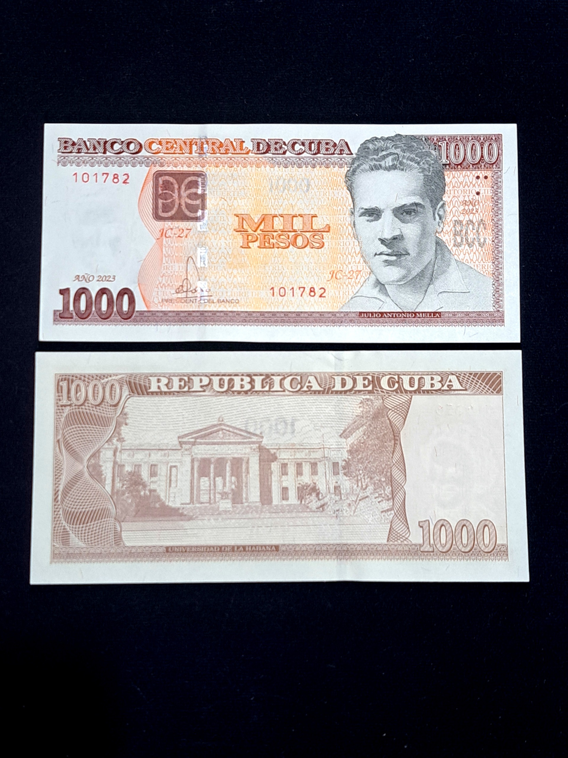 1000 پزو کوبا با ارزش و خاص