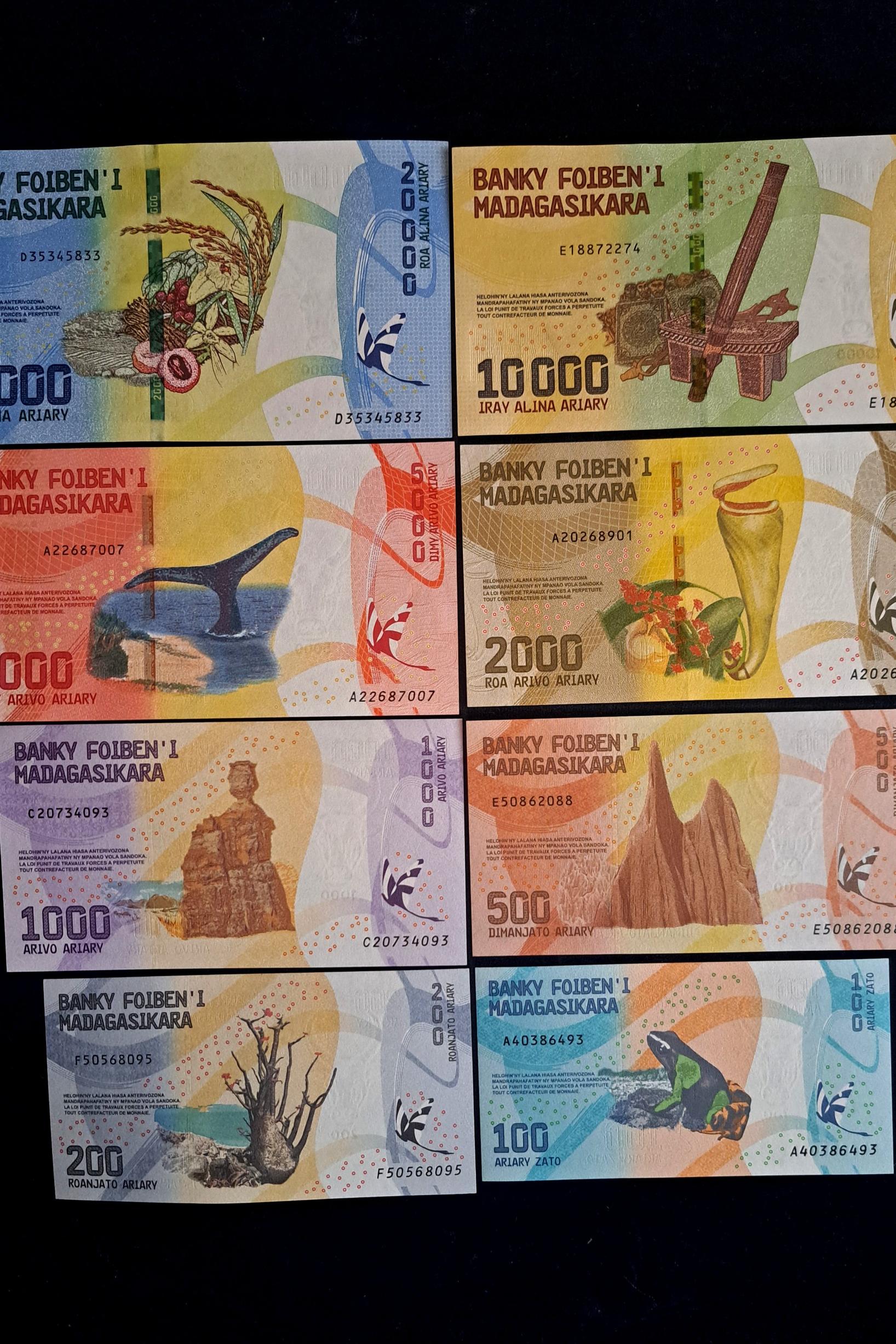 ست اسکناس ماداگاسکار خاص و حرفه ای