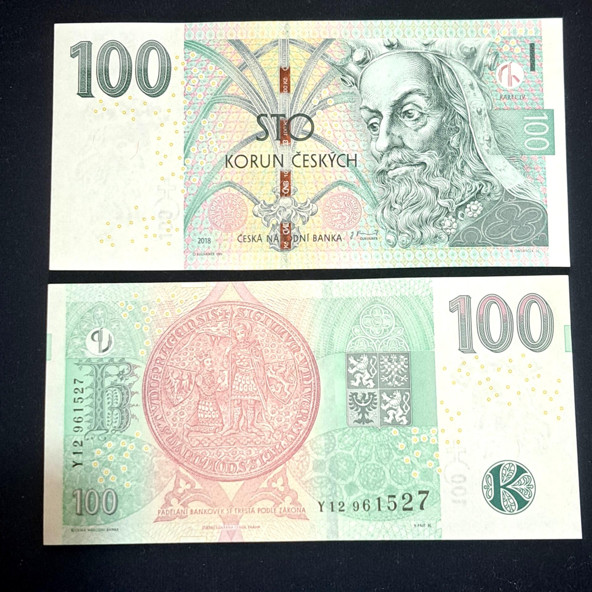 100 کرونا جمهوری چک