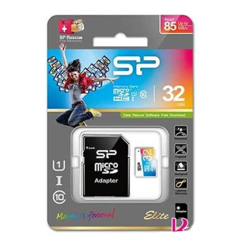 کارت حافظه 32 گیگ سیلیکون پاور مدل Color Elite