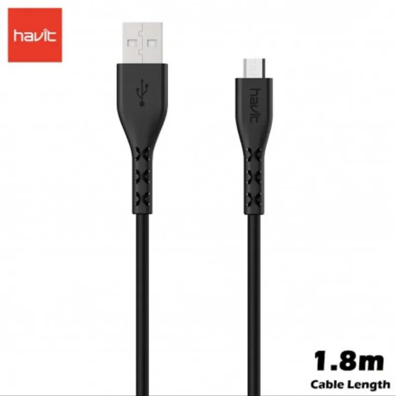 کابل شارژ میکرو هویت مدل H67 طول 1,8 متر
