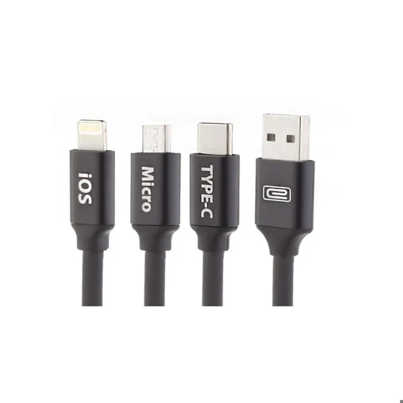 کابل شارژ چند سر ارلدام مدل  ECIMC01  3In1