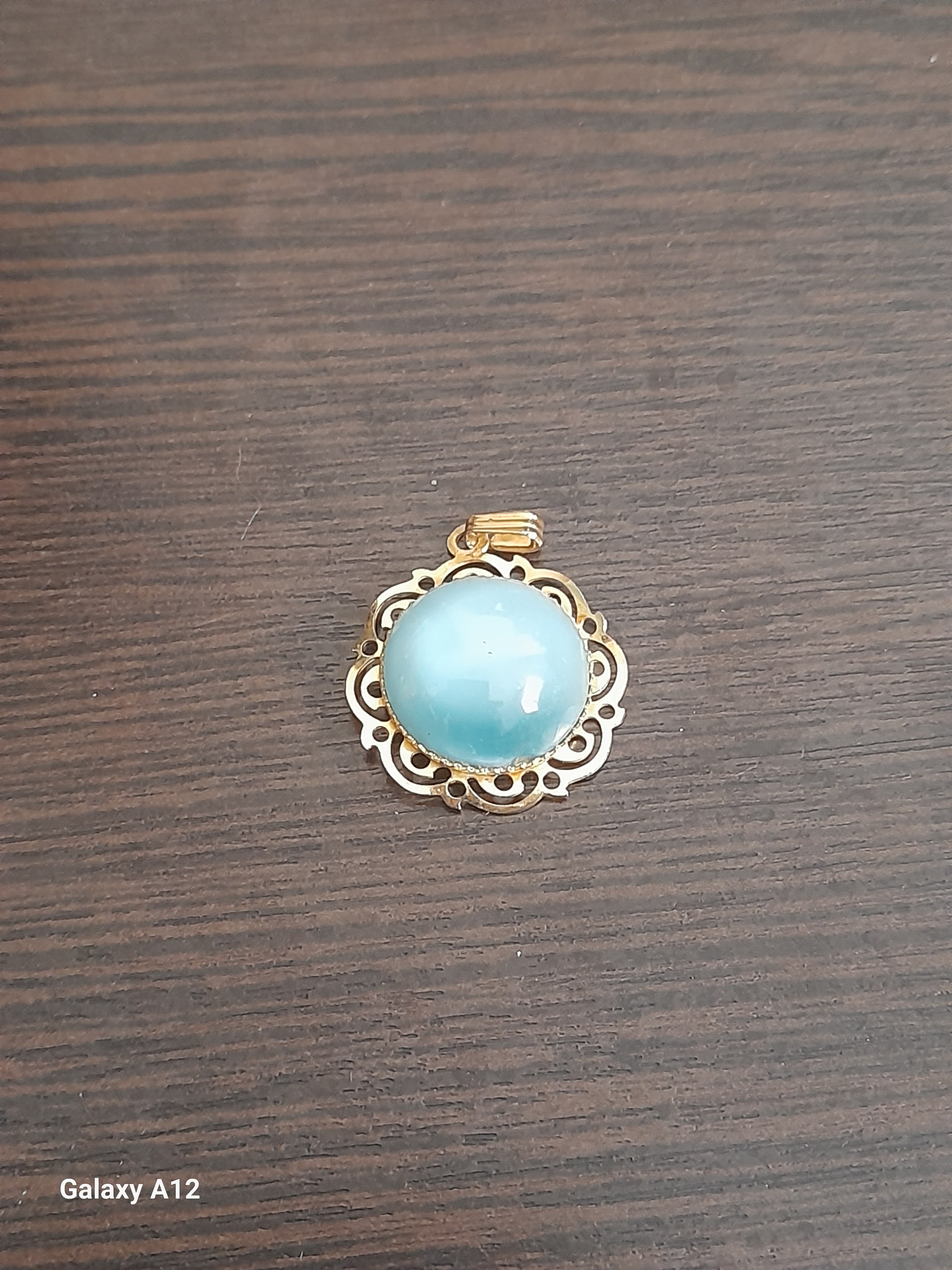 گردنبند طرح نگین گرد