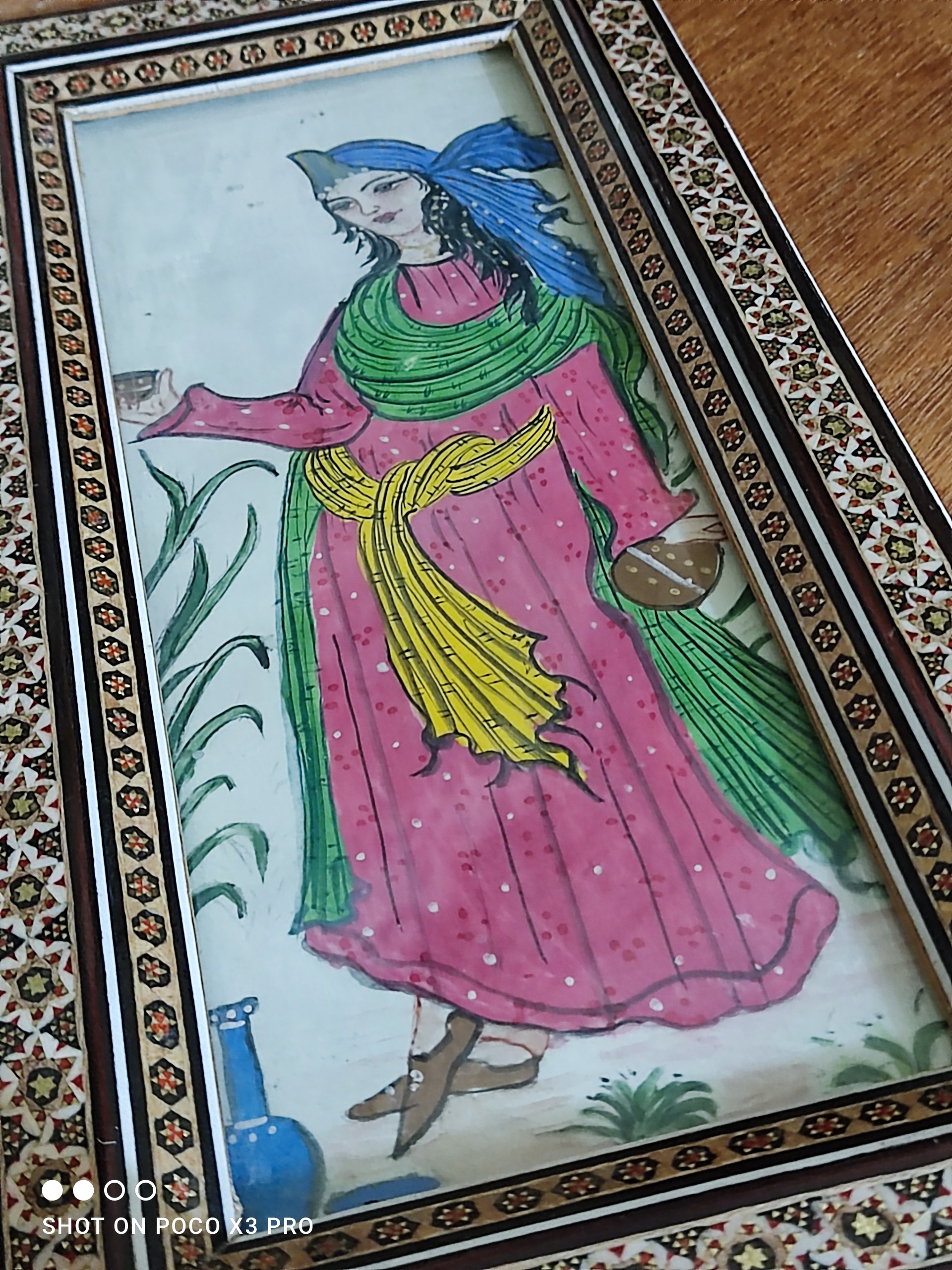 قاب عکس خاتمکاری قدیمی