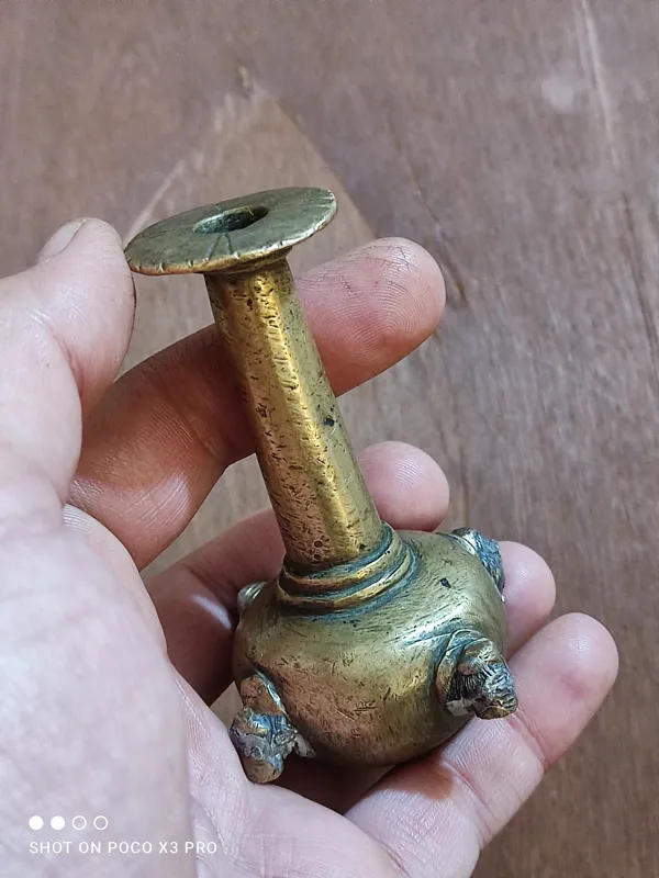 سرمه دان برنجی قاجاری