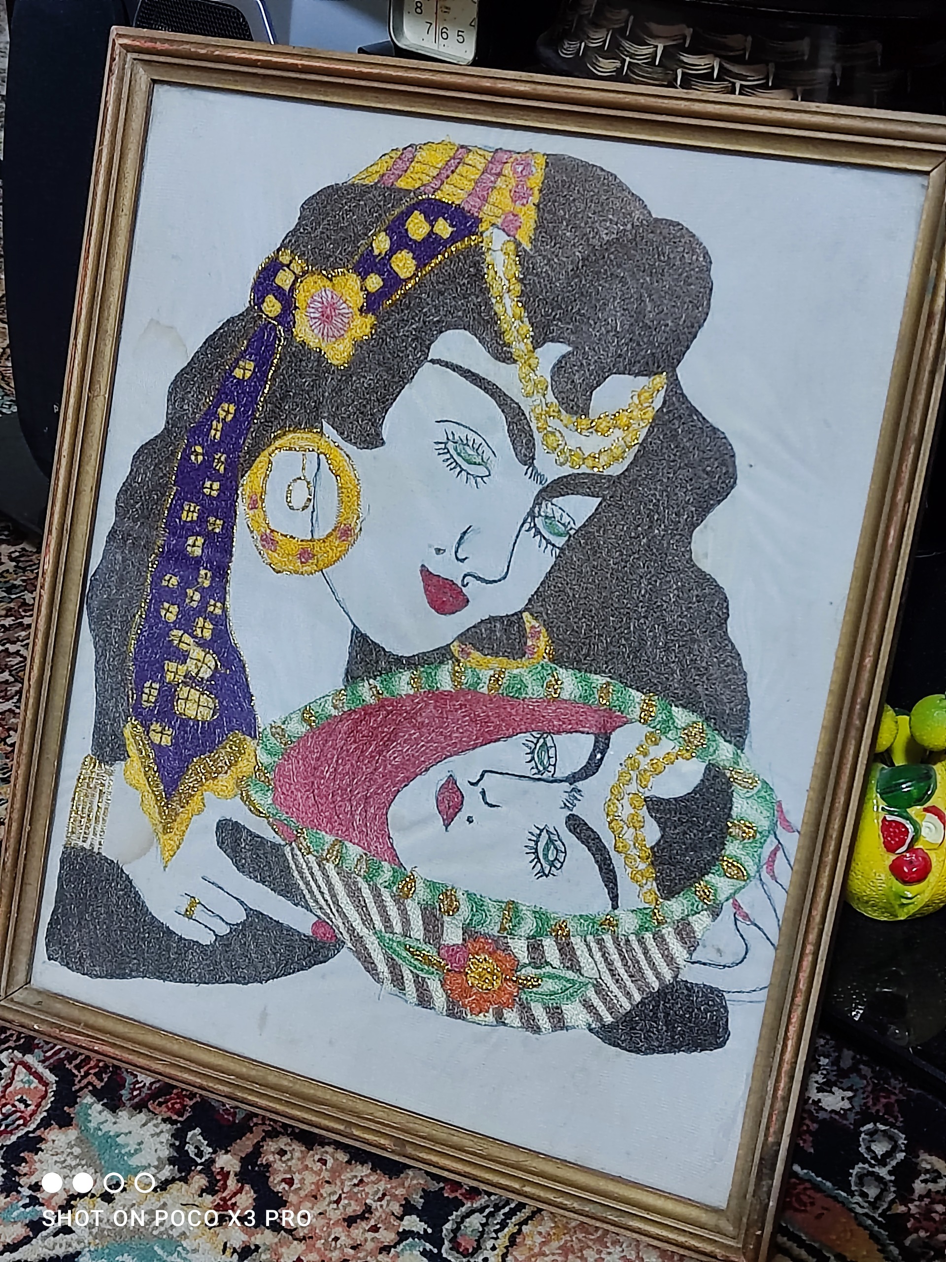 قاب چوبی کهنه و قدیمی