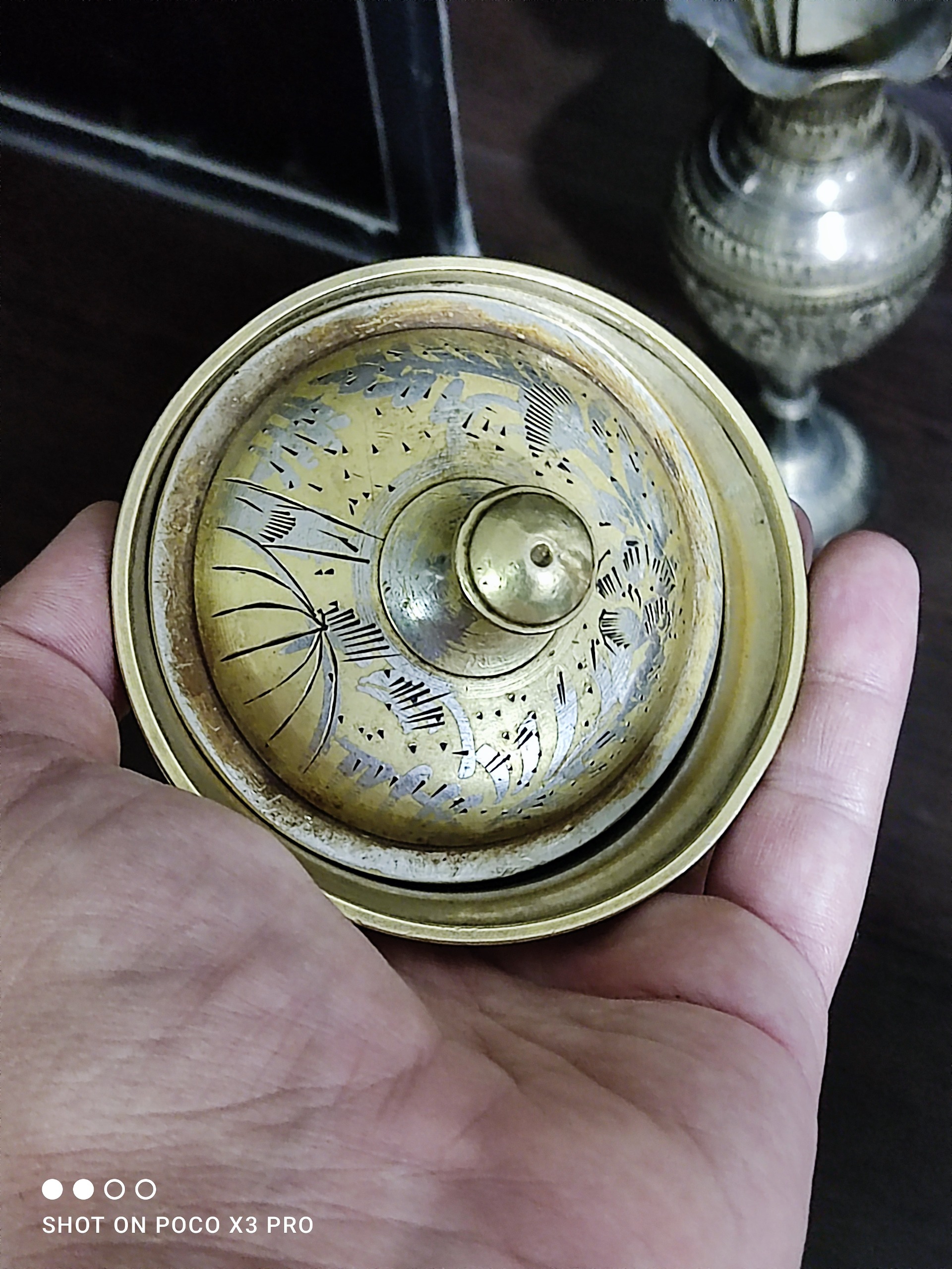 قندان برنجی قدیمی