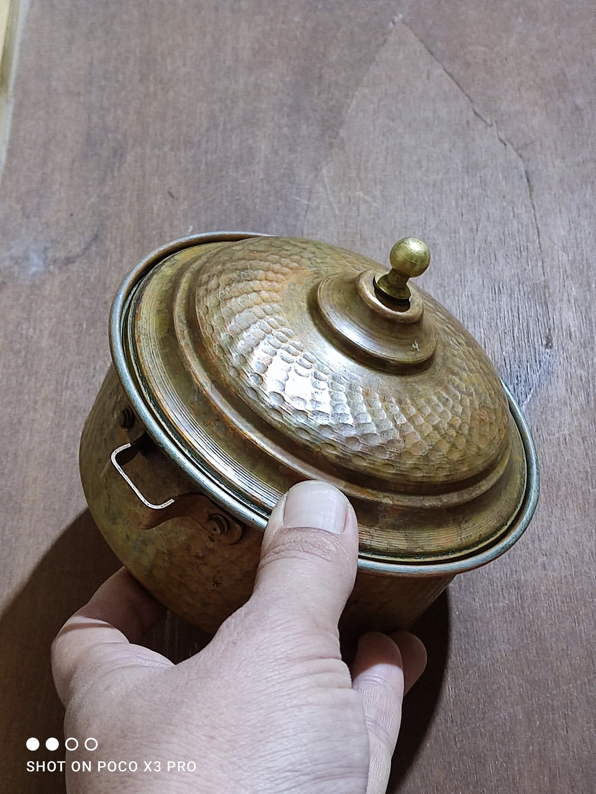 ظرف غذای مسی قدیمی