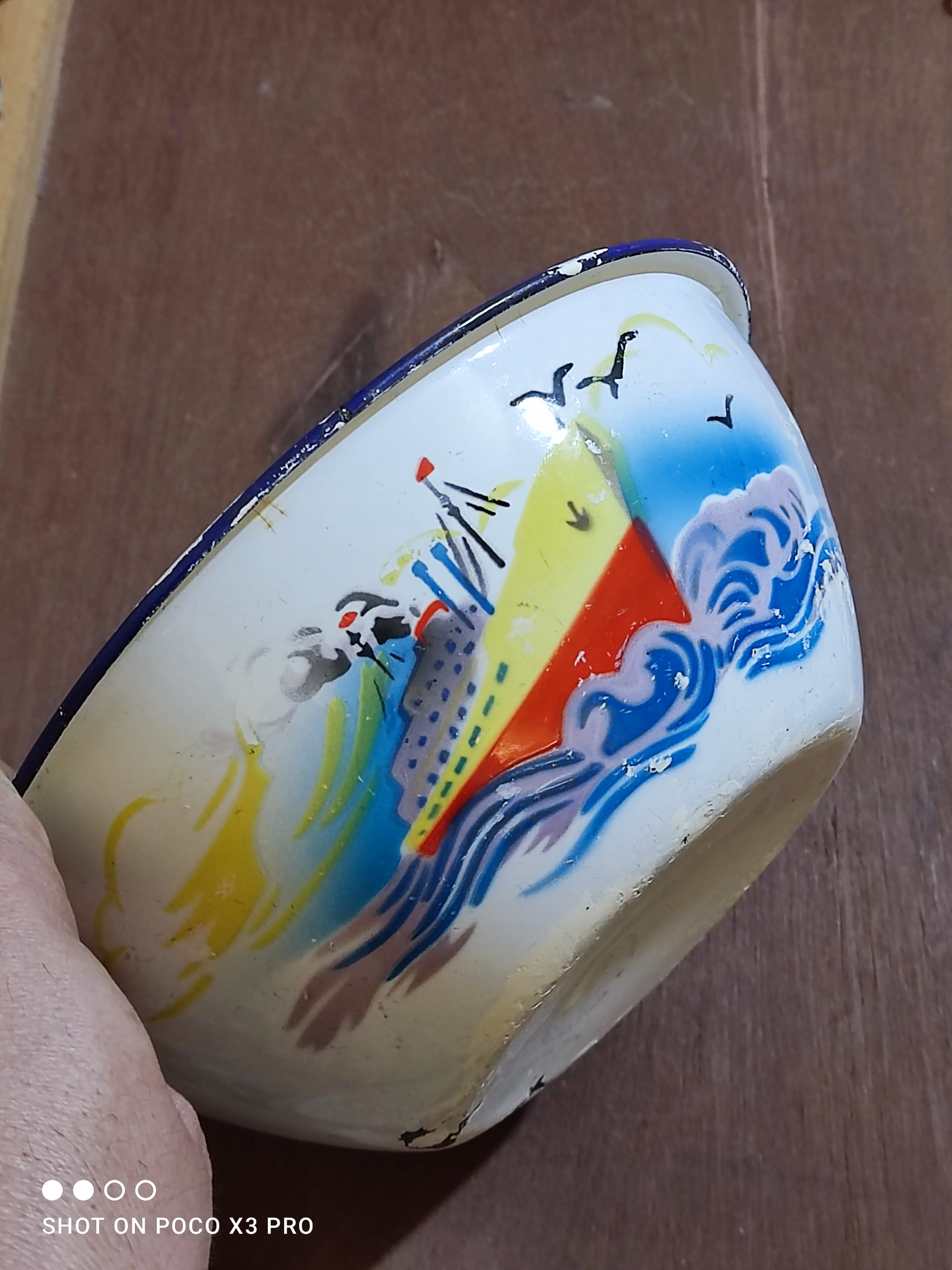 کاسه لعابی قدیمی زیبا