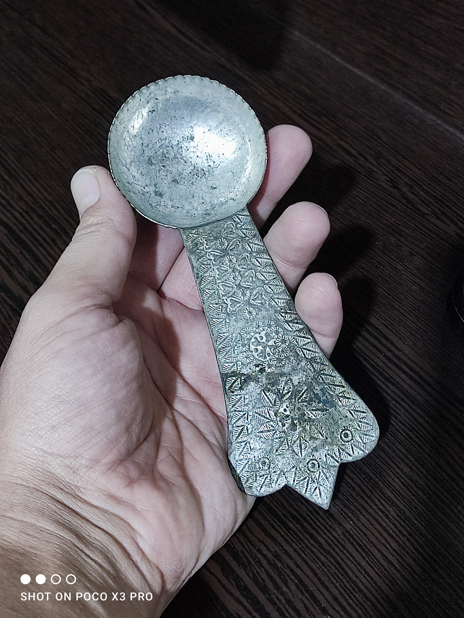 قاسق هندوانه خوری قدیمی مسی