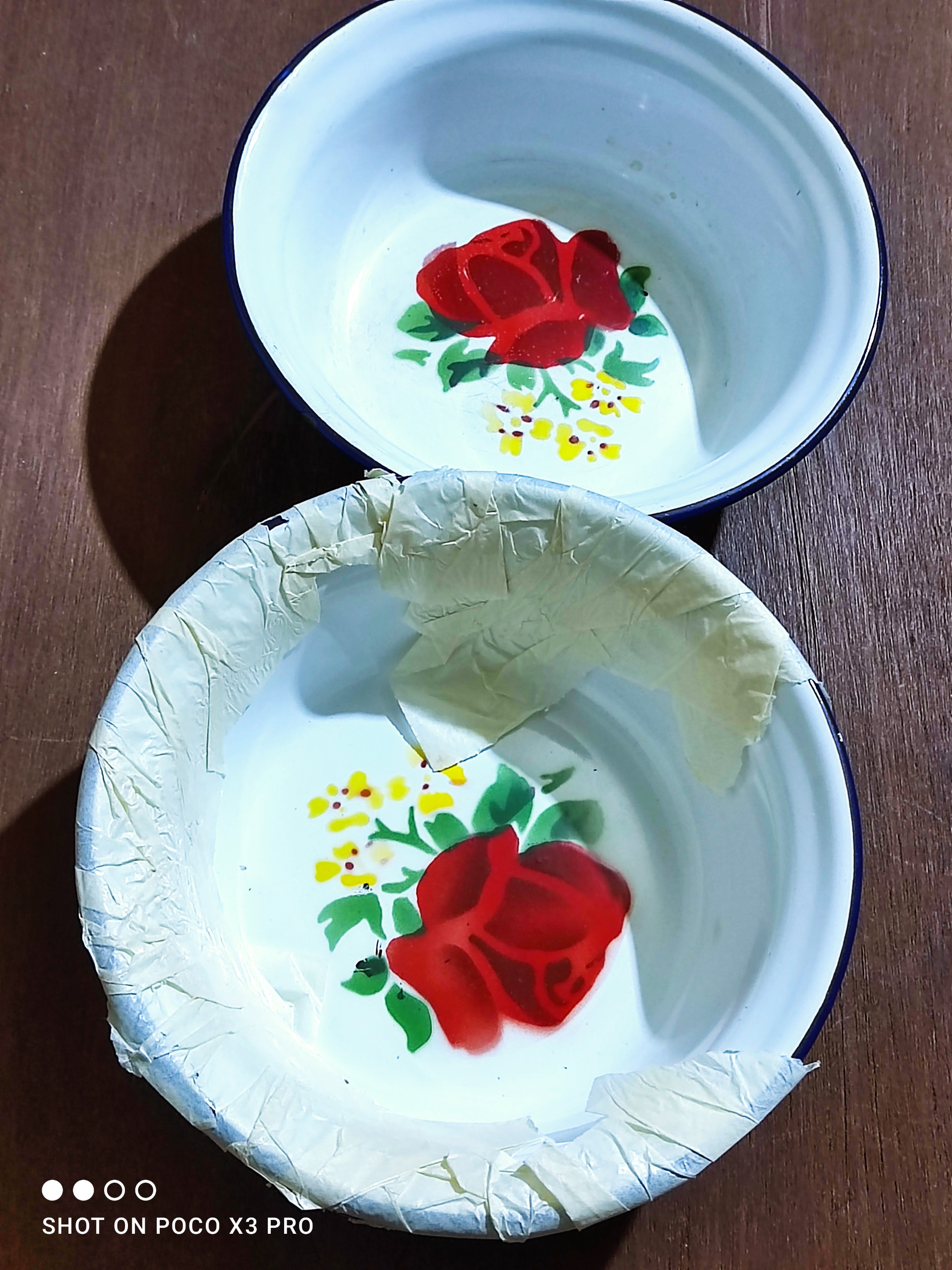 سه عدد کاسه لعابی قدیمی آک