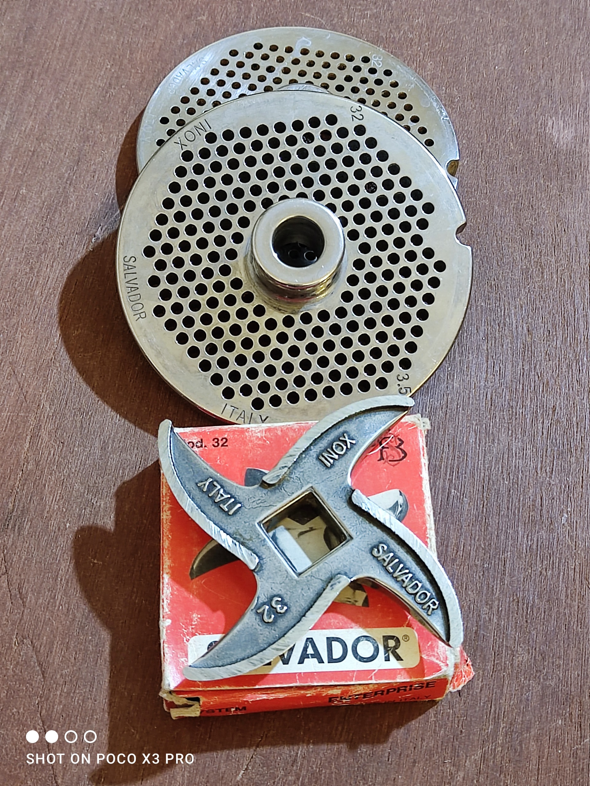 تیغه و صافی ایتالیایی چرخ گوشت