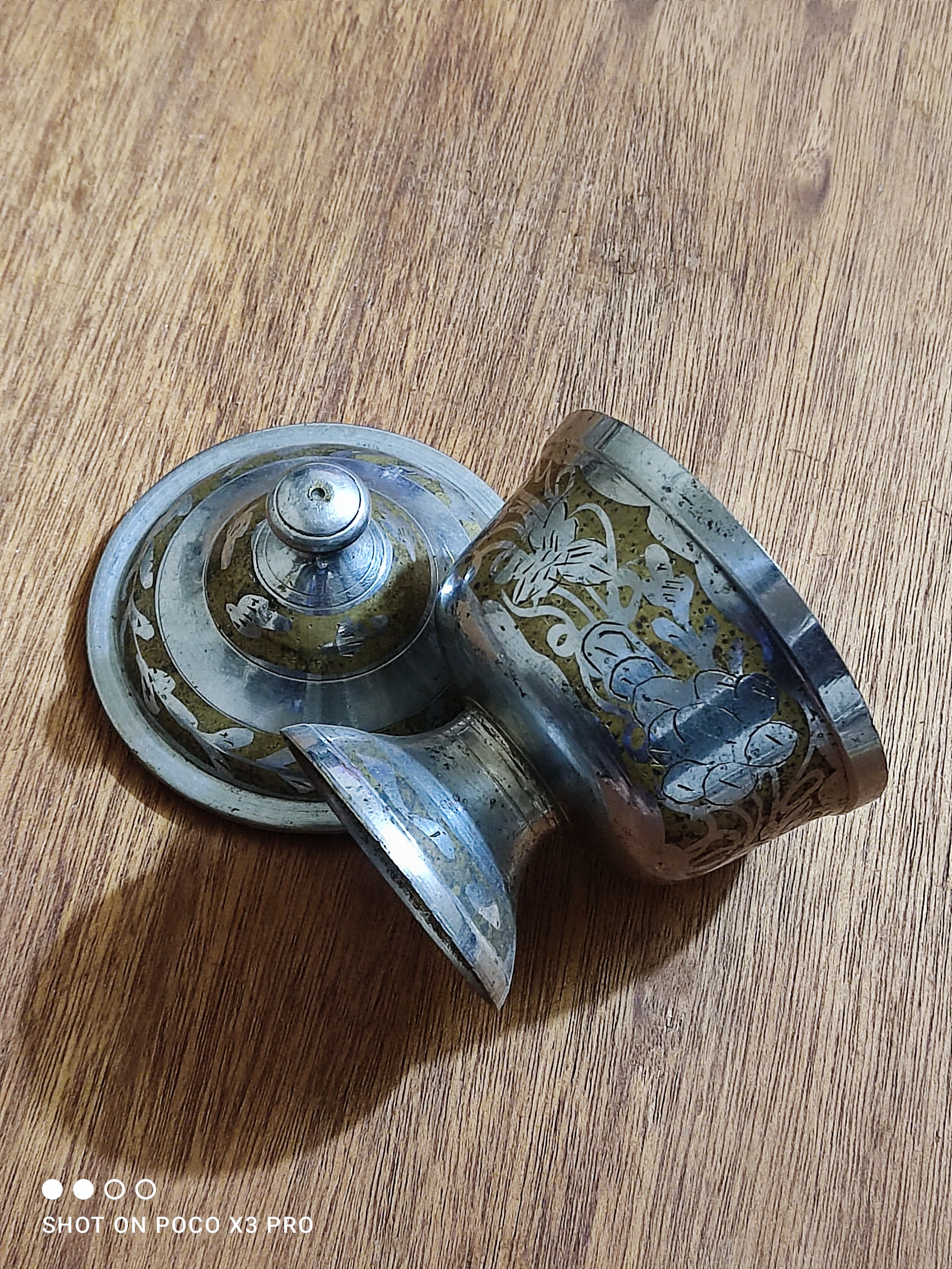 قندان برنجی قدیمی