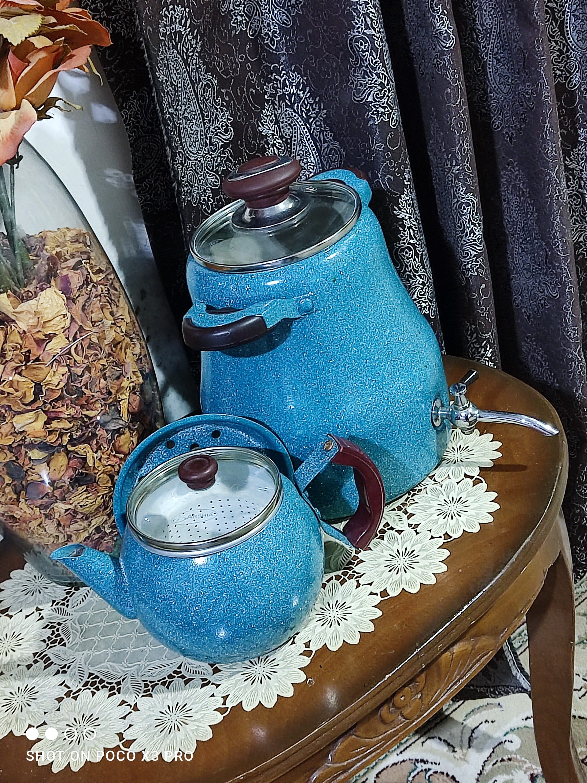 ست کتری و قوری سماوری