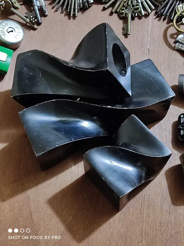 سه عدد جاشمعی چوبی قدیمی