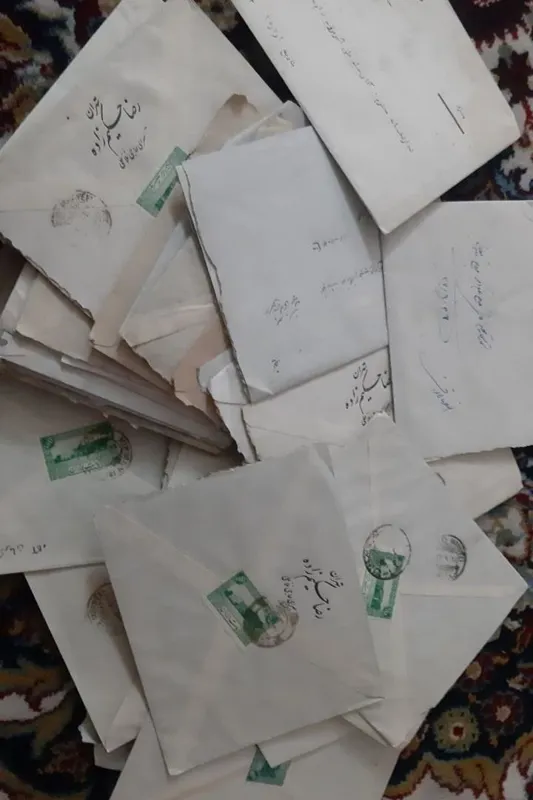 مجموعه پاکت نامه پهلوی با نامه