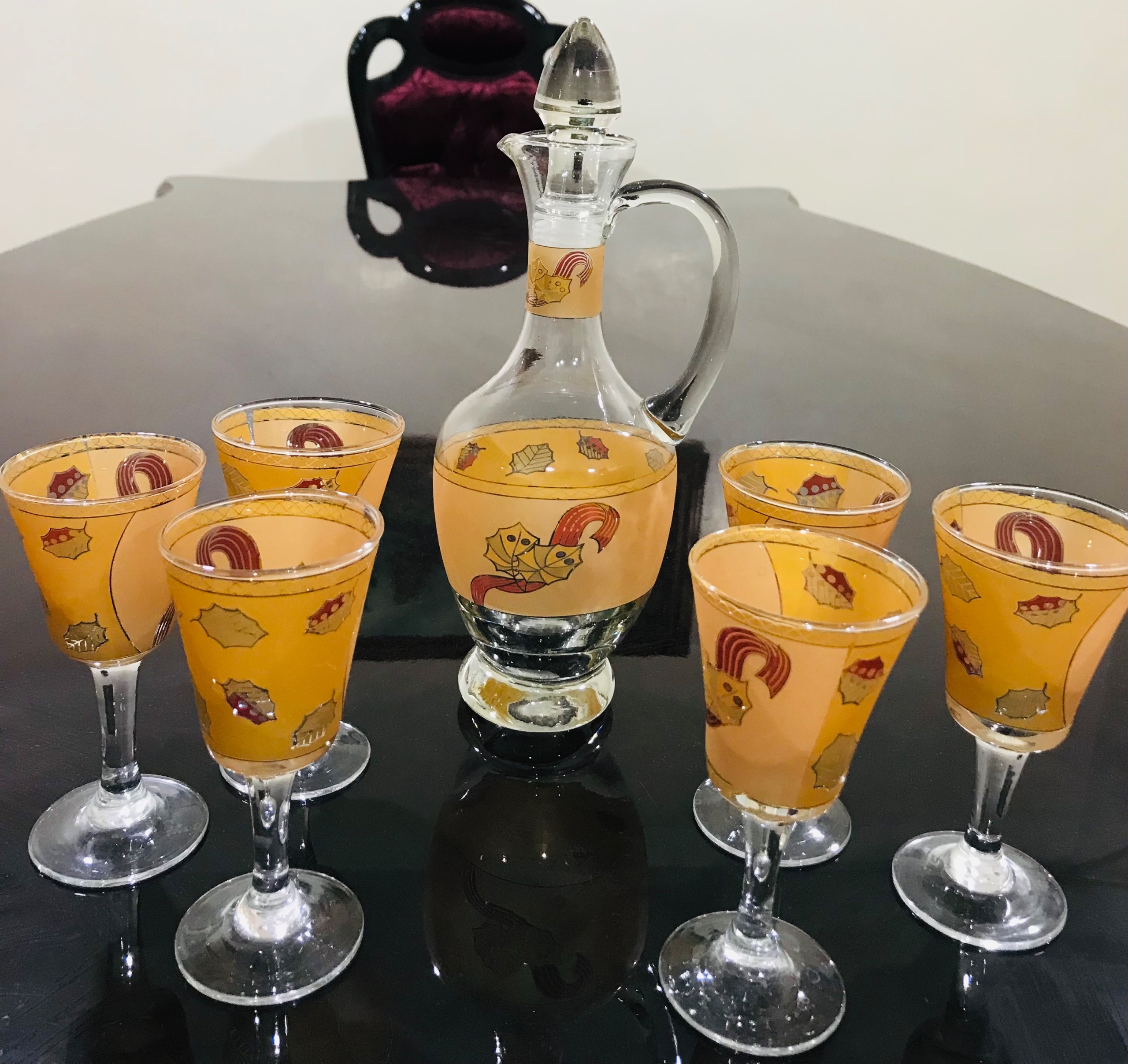 ست جام وتنگ دکوری شیک خارجی