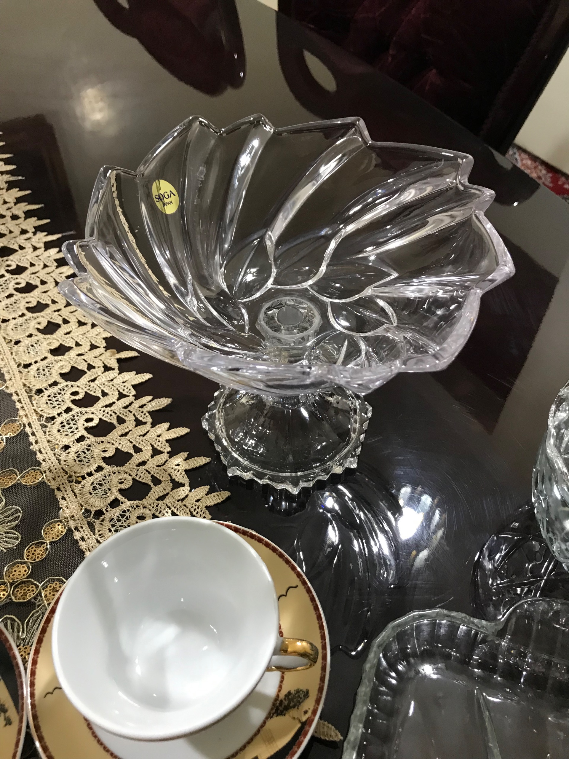 شکلات خوری کریستال سوگاژاپن میوه خوری هم می شه