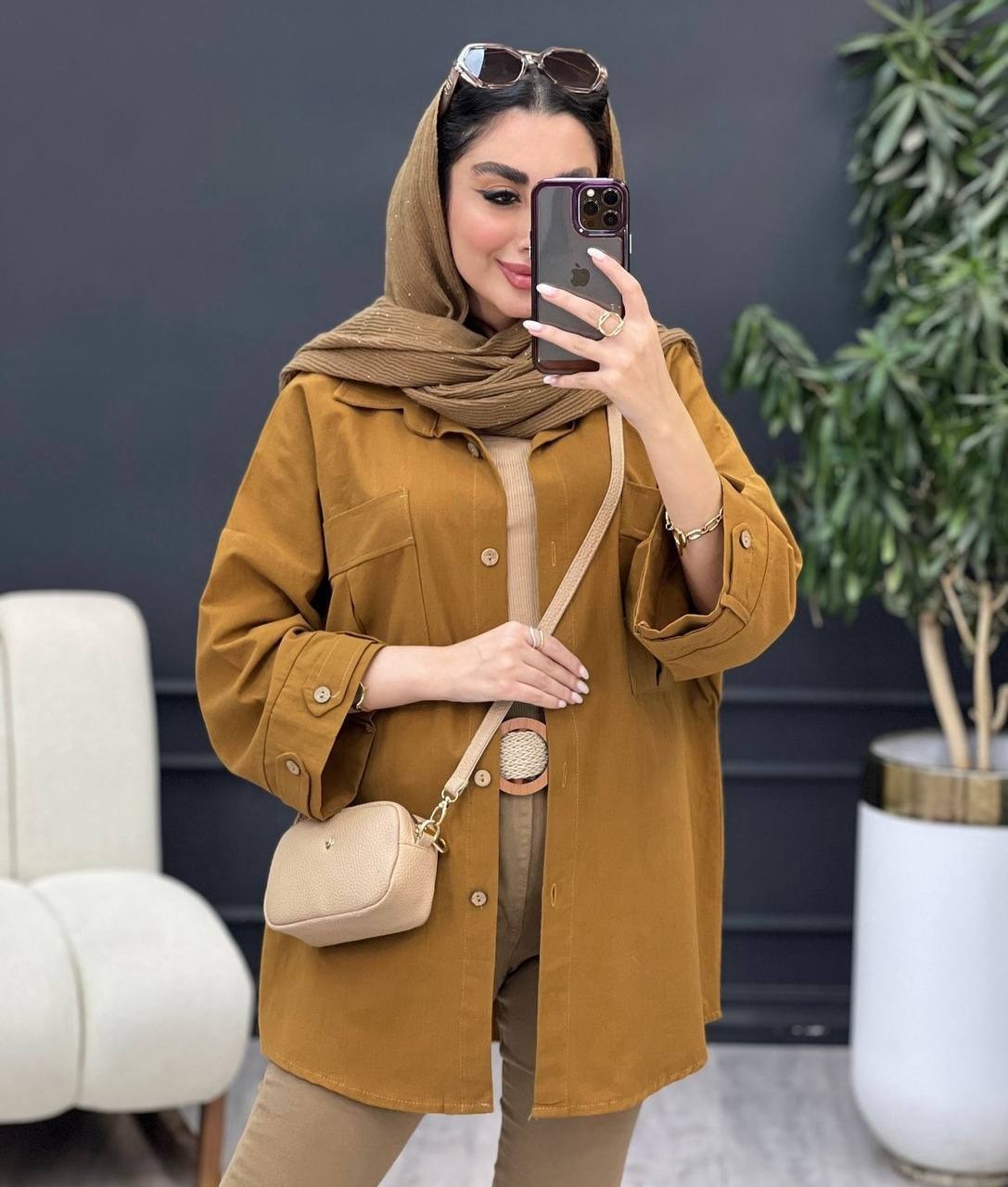 شومیز مانتویی لینن