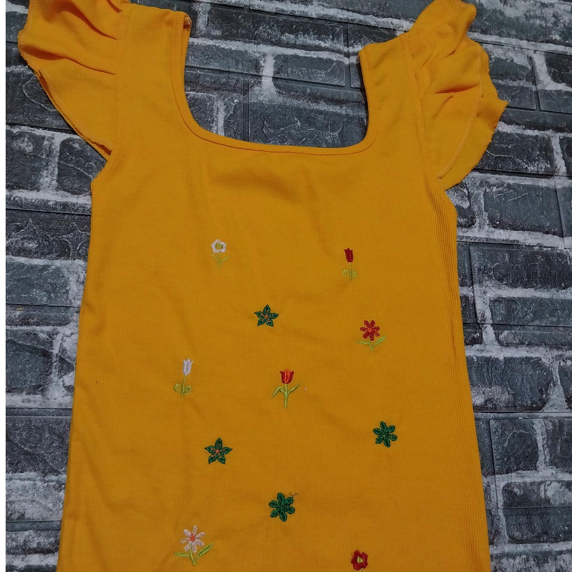 تاپ نخی گلدوزی سرشانه پیلی