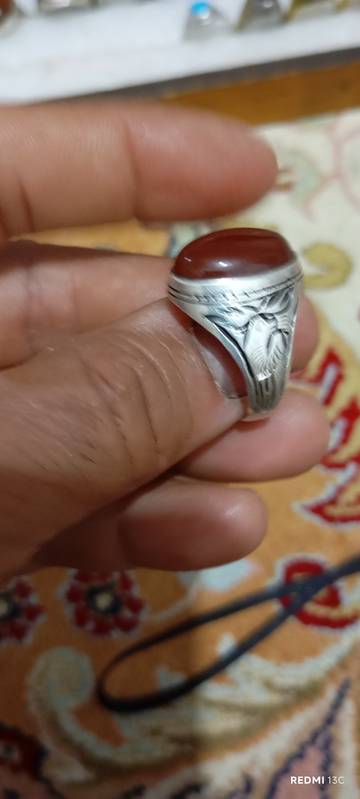 انگشتر نقره عقیق