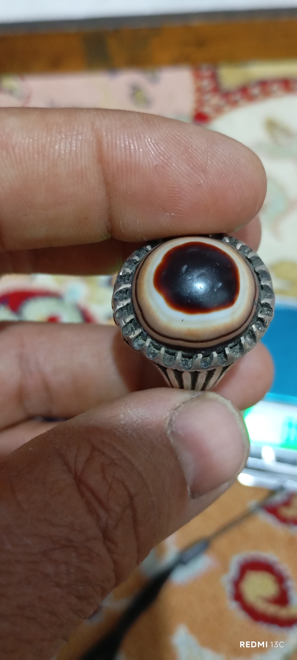 انگشتر نقره سه پوست