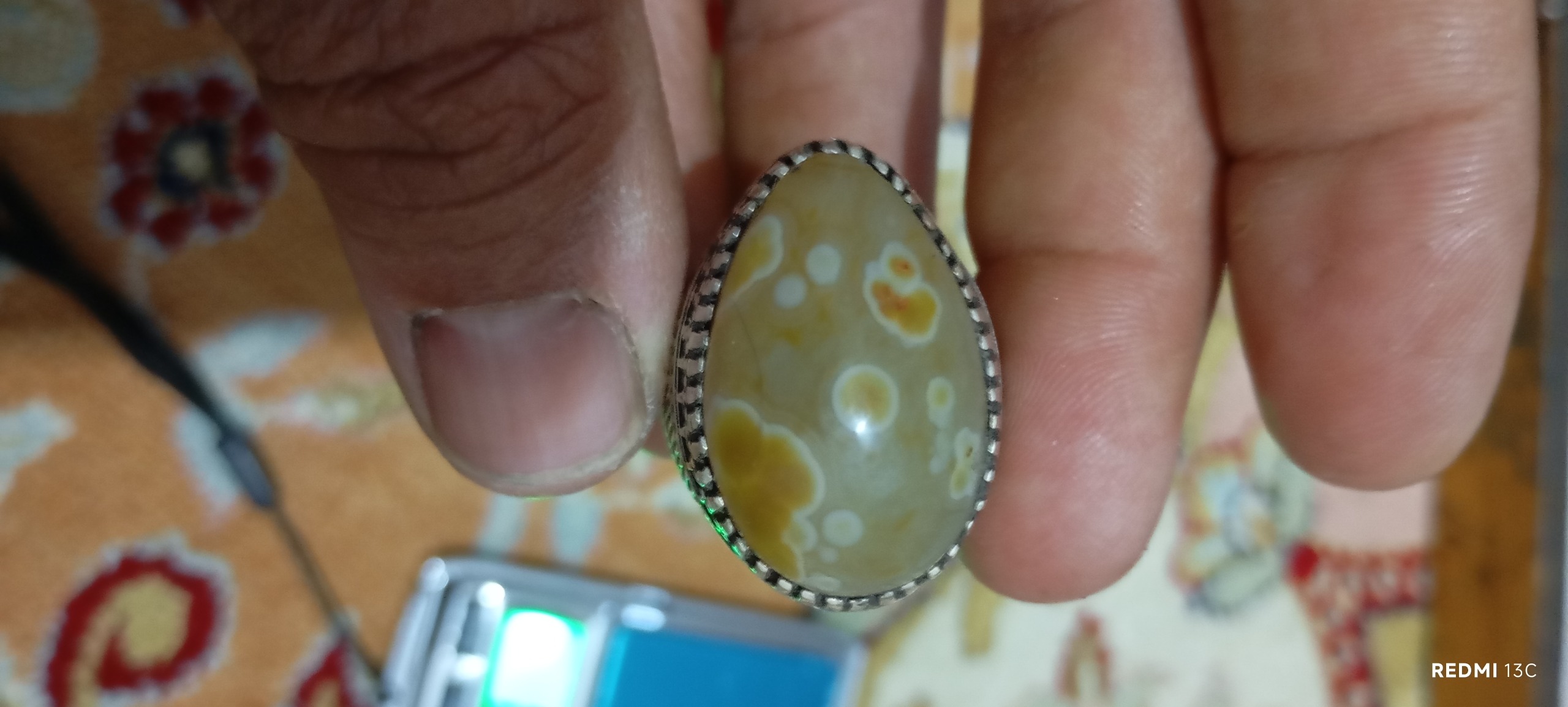 انگشتر نقره لامه