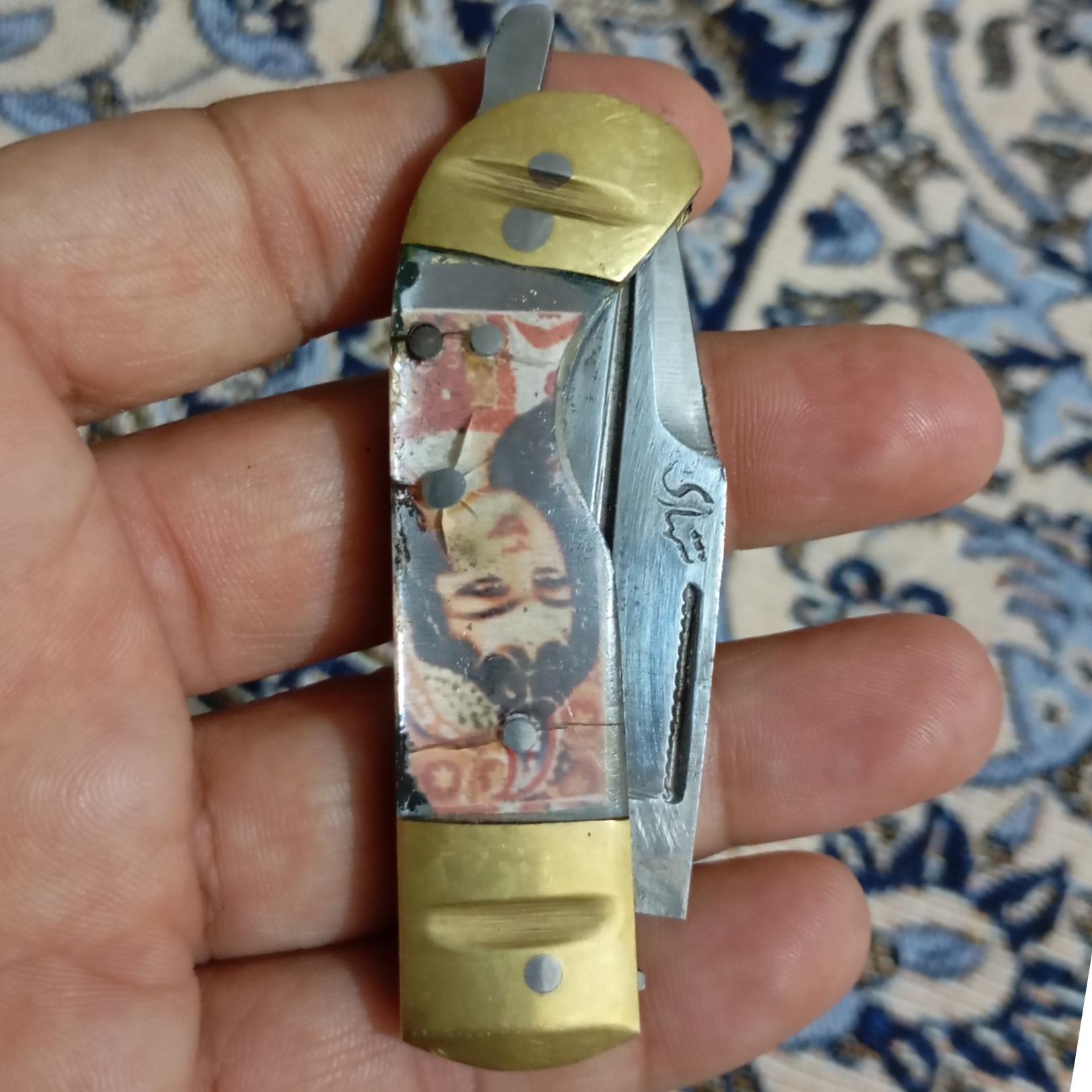 چاقو قدیمی امضادار