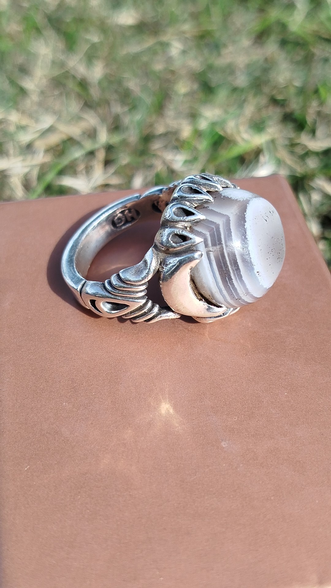 انگشتر نقره باباقوری چشمگاوی