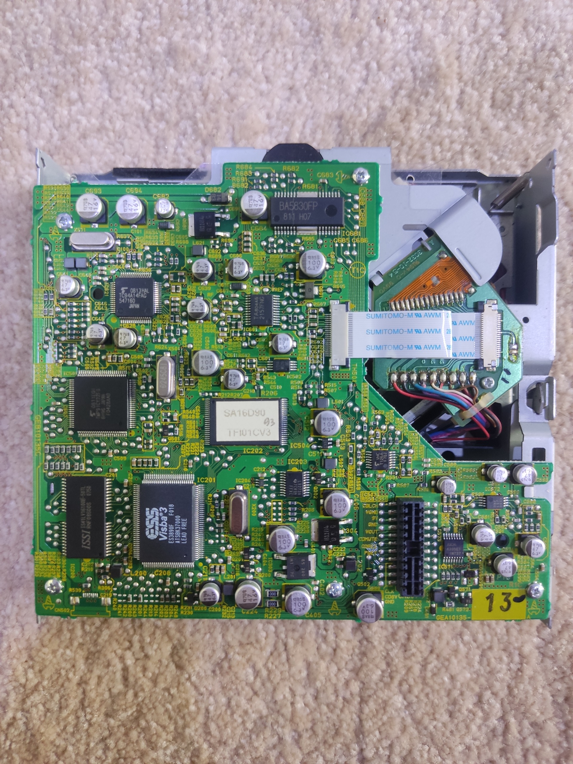 مکانیزم کامل پخش jvc kd-sv3305