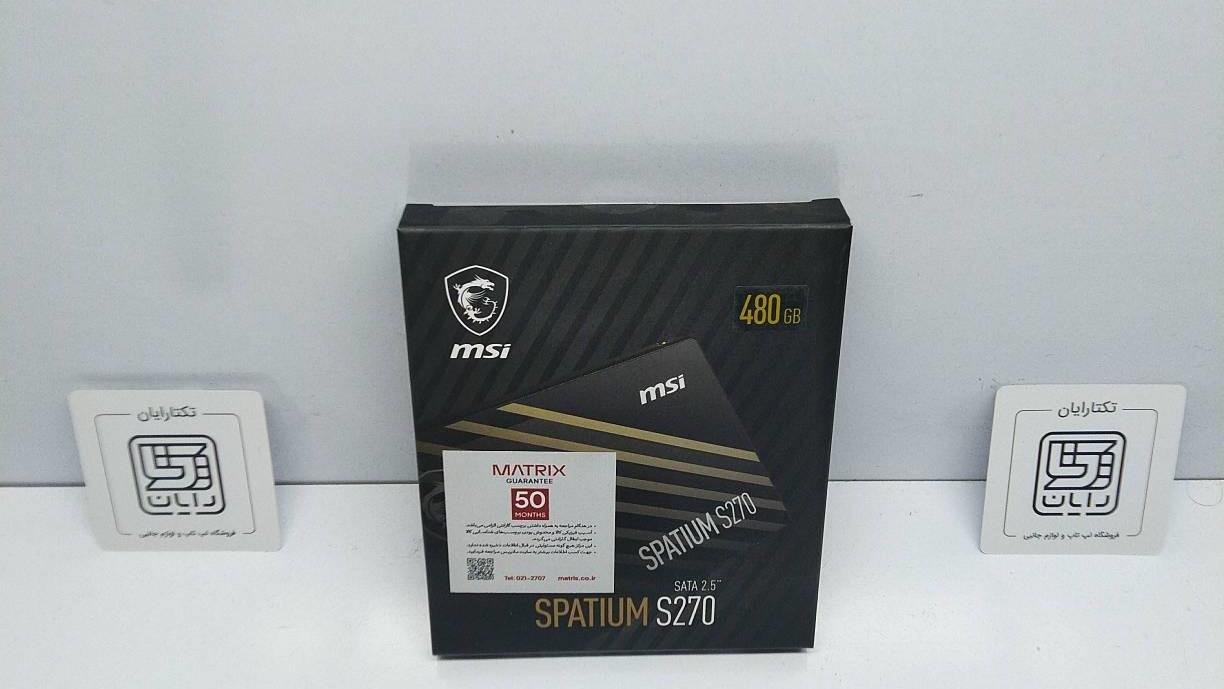 SSD اینترنال MSI مدل SPATIUM S270 ظرفیت 480GB