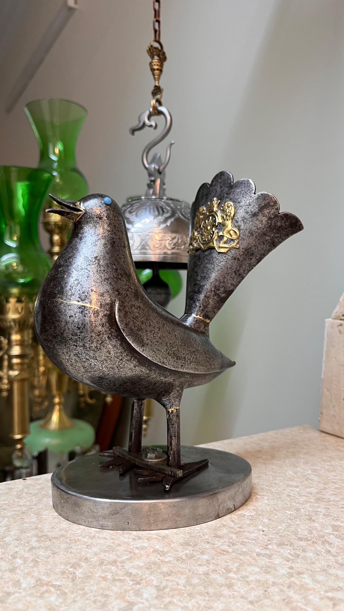 کبوتر فولادی کهنه 150 ساله(تک)توضیحات