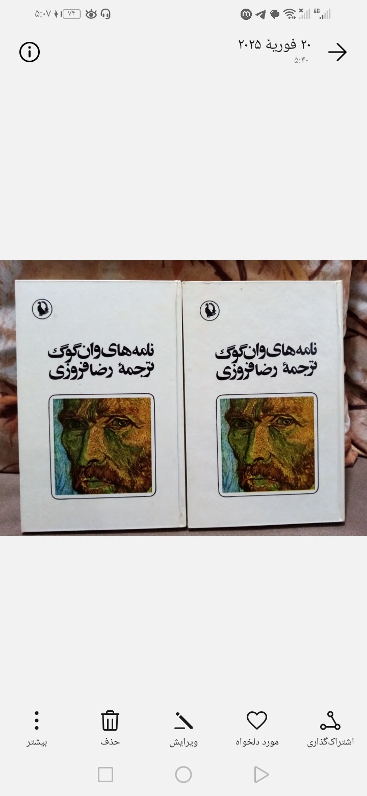 نامه های ون گوگ دو جلدی