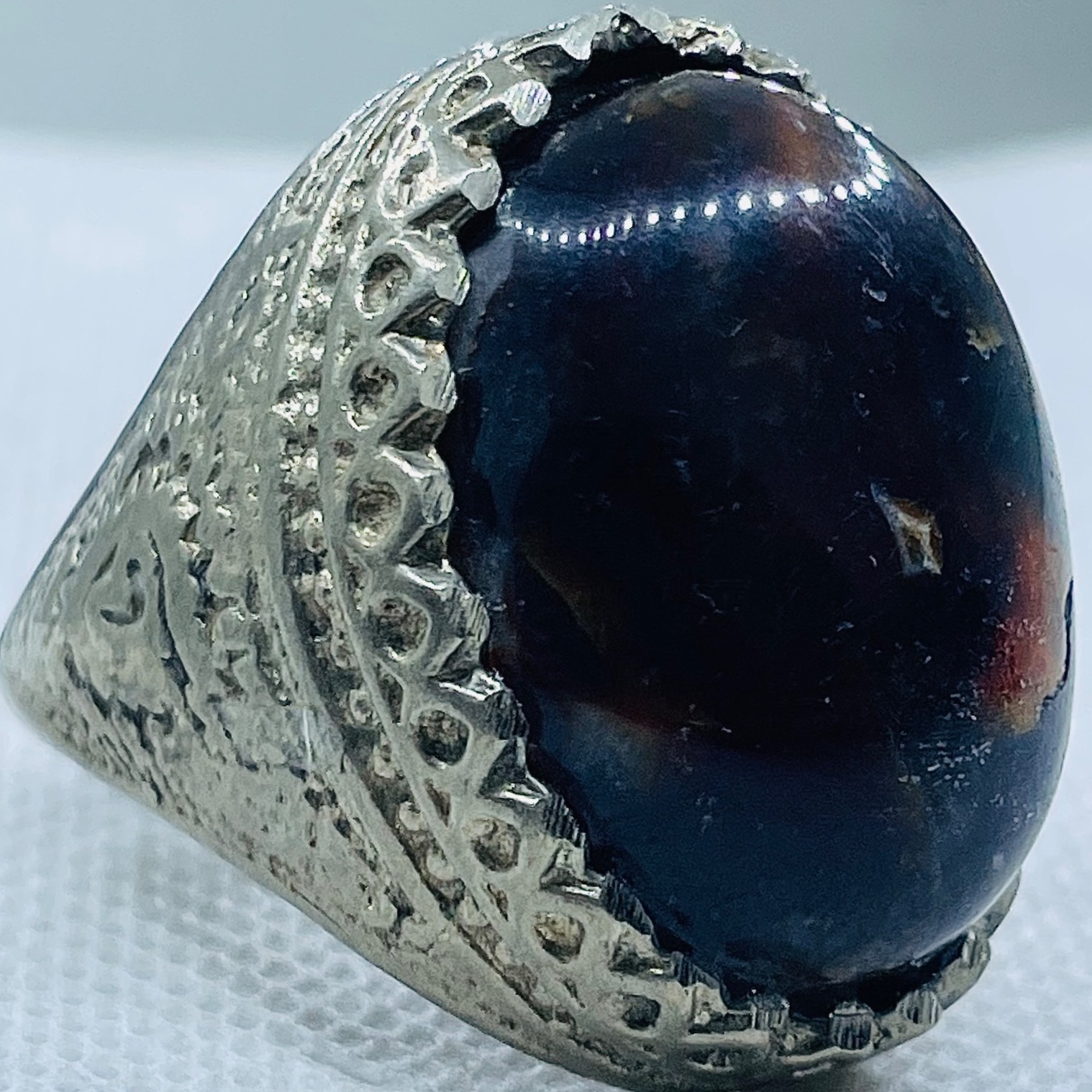 انگشتر کلوخه عبدالرزاقی یسر تریاکی ملیله کاری شده!