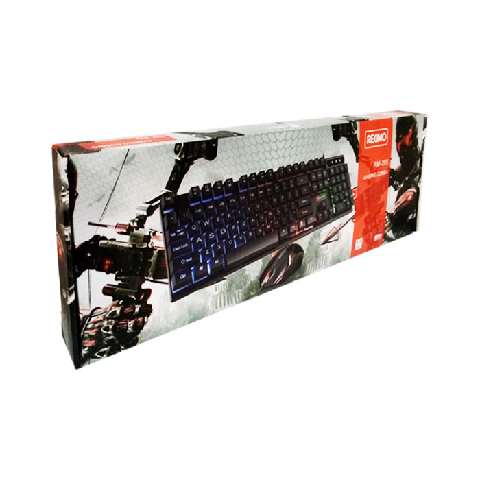باندل ماوس و کیبورد گیمینگ RECIMO RM-200