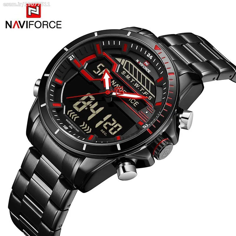 ساعت اورجینال آنالوگ و دیجیتال Naviforce NF9133